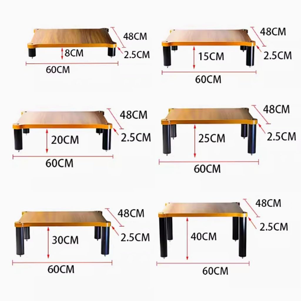 Scaffale HiFi Rack AV Supporto Per Lettori HIFI Stand Mobile Audio HIFI A 1/2/3/4 Strati Armadio Per Dispositivi Di Streaming HiFi Racks Scaffale AV HiFi Componenti Audio Video(Wood color,60*