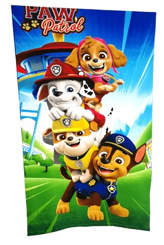 Theonoi Kinder - Handtuch Saunatuch Strandtuch Duschtuch Badetuch - 70 x 140 cm -Geschenk Jungen Mikrofaser (Paw)