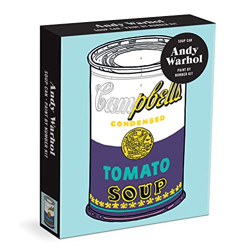 Andy Warhol Soup Can paint by number kit manualidades adultos lienzo
