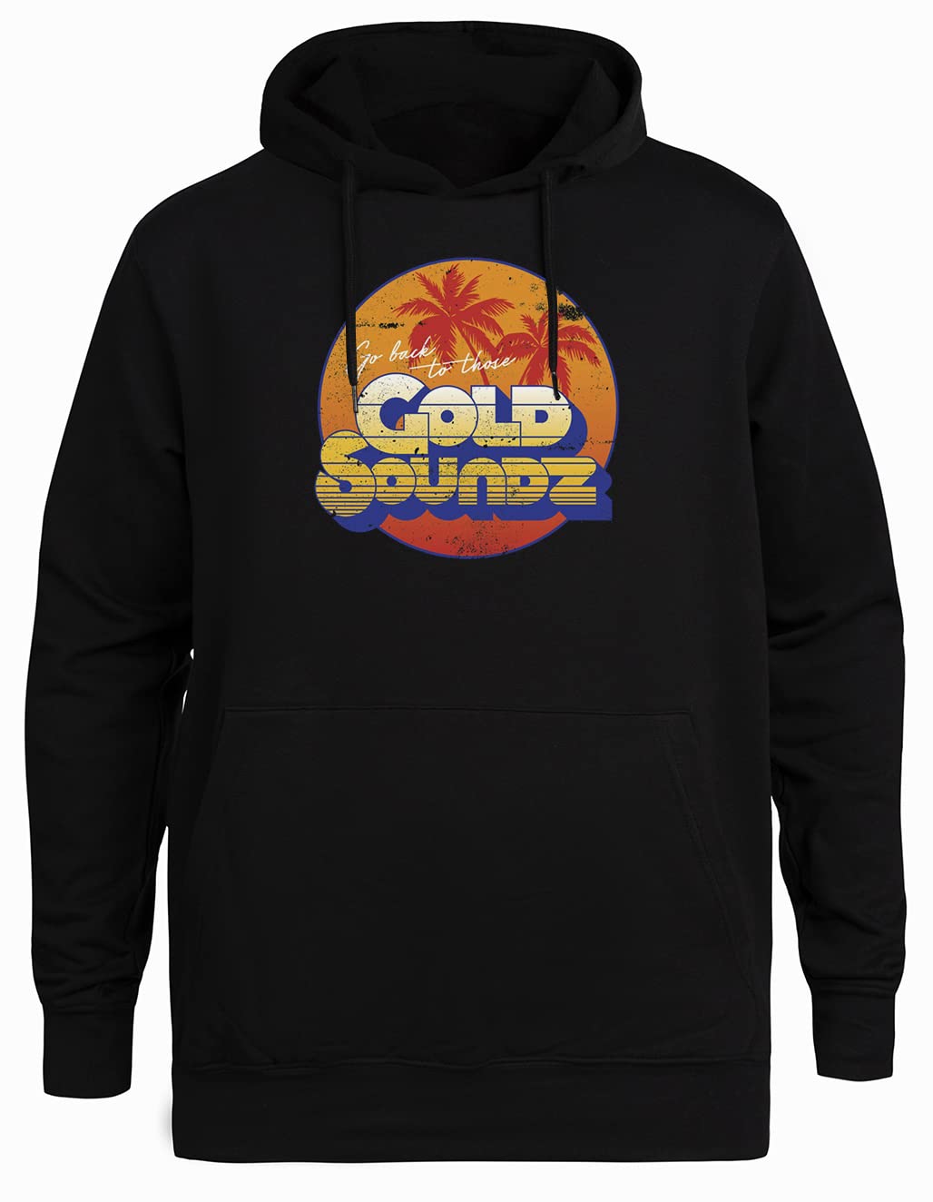 Gold Soundz Felpa con Cappuccio Nera Unisex Giacca con Cappuccio Ecologica