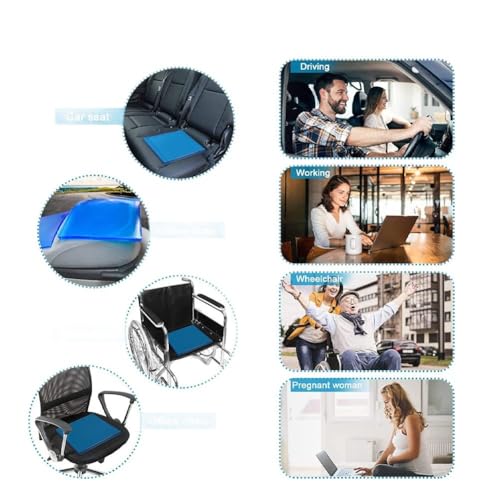 Asiento de motocicleta Sanfly con gel amortiguador para viajes largos y cómodos 8