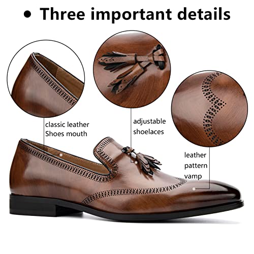 Meijiana Men's Classic Loafers - Dress Shoes for Men, Luxury Fashion Loafers2