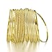 Ensoul Fashion Gold Color Mixed Metal Textured Multiple Bangles&Bracelets Set 23pc/set 2.68