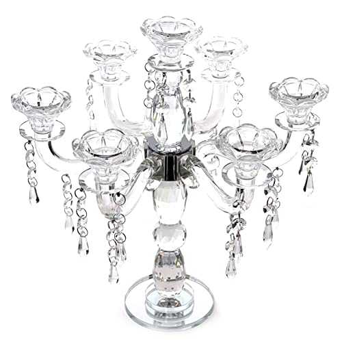 allgala 7-Arm Crystal Candelabra Taper Candlestick Candle Holder - Cosy Home Interiors allgala 7-Arm Crystal Candelabra Taper Candlestick Candle Holder - Image 3