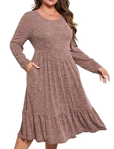 ShopWonder Womens Plus Size Ribbed Knit Sweater...
