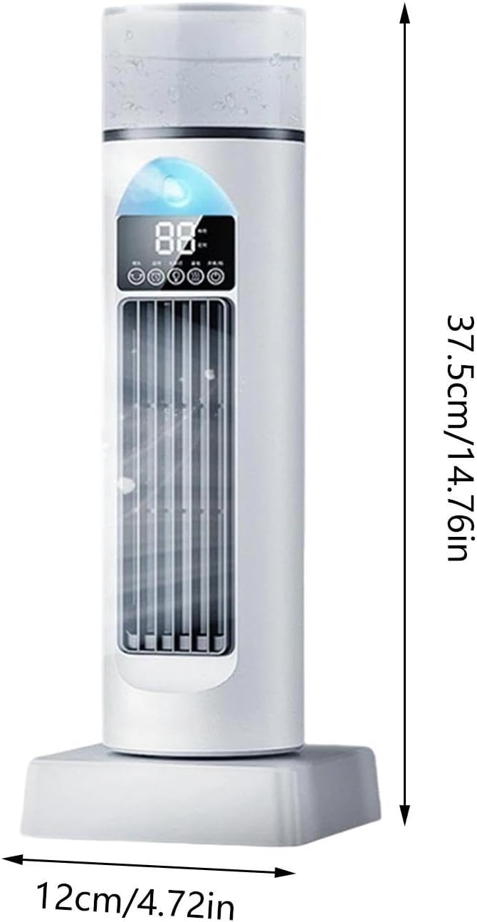 Tower Fans - 120-Degree Oscillating Air Cooler, Rotating Pedestal Fan With Adjustable Speed, Quiet Home Ventilation System | Portable Indoor For Room Bedroom Dorm Living Area Table Use