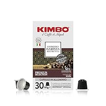 Kimbo Capsule Compatibili Nespresso* Original in Alluminio – 30 Capsule – Espresso Barista Ristretto