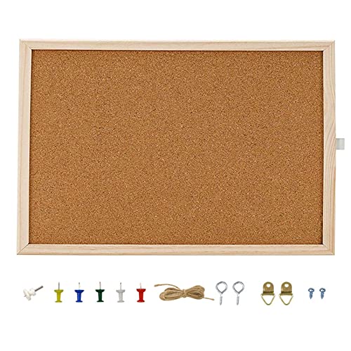La mejor comparación de Tableros - los más vendidos. 34 REKOBON Tablero de Anuncios de Tablero de Corcho, 60 x 40 cm, 1 Paquete de Boletín Enmarcado, Tablero de Anuncios Colgante Decorativo, Ideal para la Decoración de la Oficina y el...