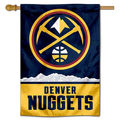 WinCraft Denver Nuggets Pickaxe Logo Double Sided House Banner Flag