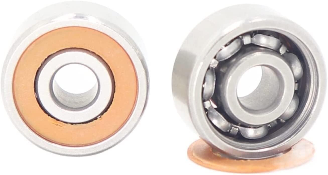Cuscinetti, 2PCS SMR106 2RS Cuscinetti for mulinello da pesca 6 * 10 * 3mm ABEC-7 Cuscinetto d'aria in ceramica ibrido in acciaio inossidabile SMR106RS 2OS CB