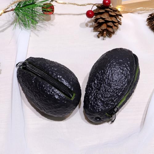 Simulated Avocado Wallet Cartoon Key Bag Bluetooth Earphone Storage Bag2