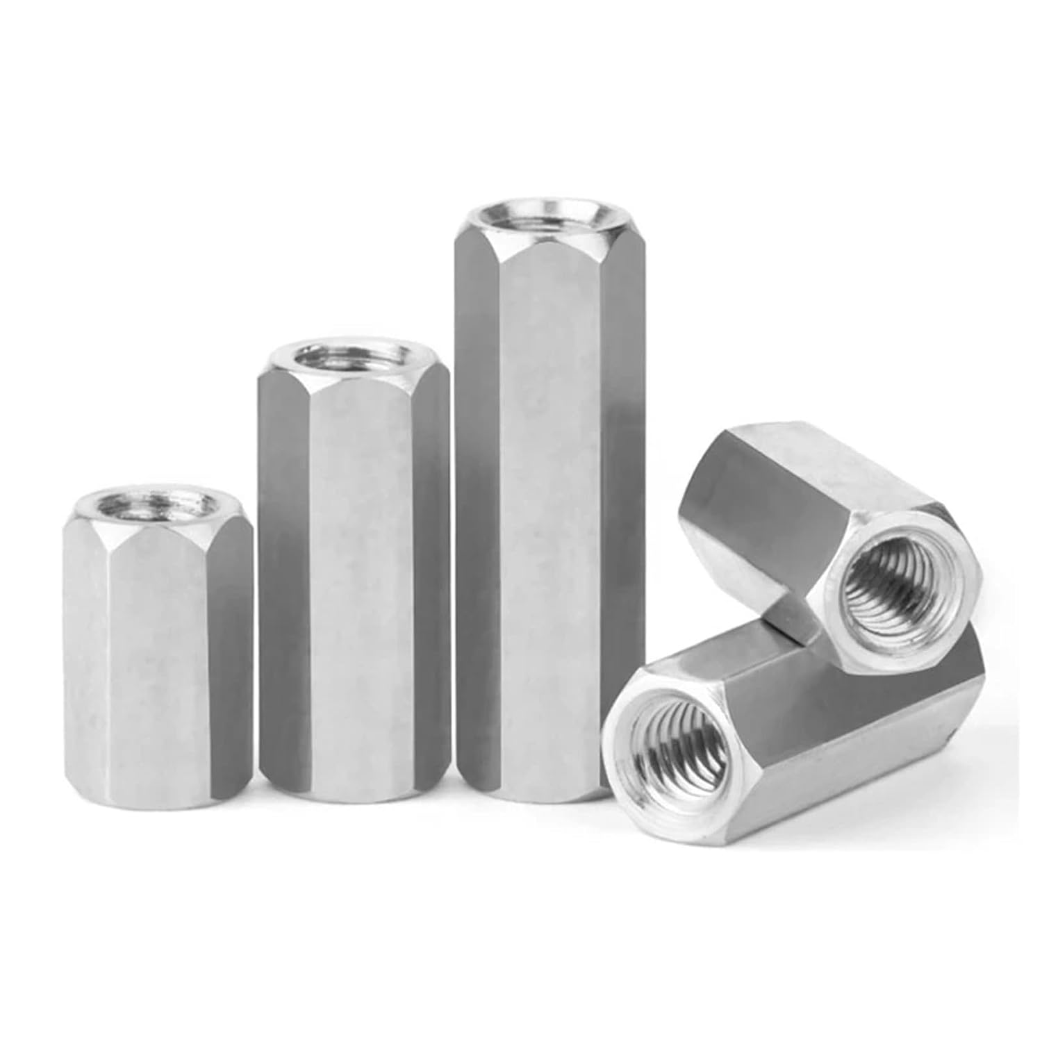 Hexagonal Support Spacer Threaded Rod Coupling Nut Bolt(15mm)