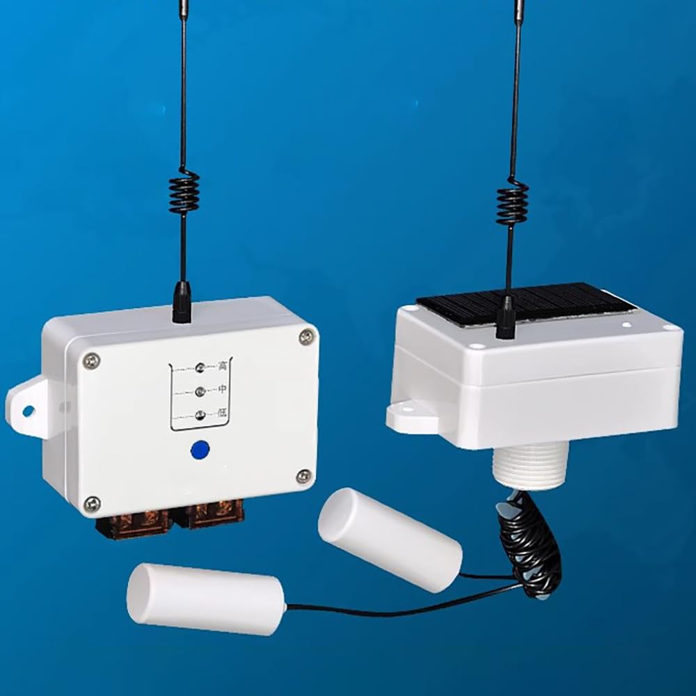 Toplionace Contrôleur de Niveau électronique Automatique Sans Fil, Télécommande Maison Tour D'eau Piscine Boule Flotteur Pompe à Eau Interrupteur Intelligent
