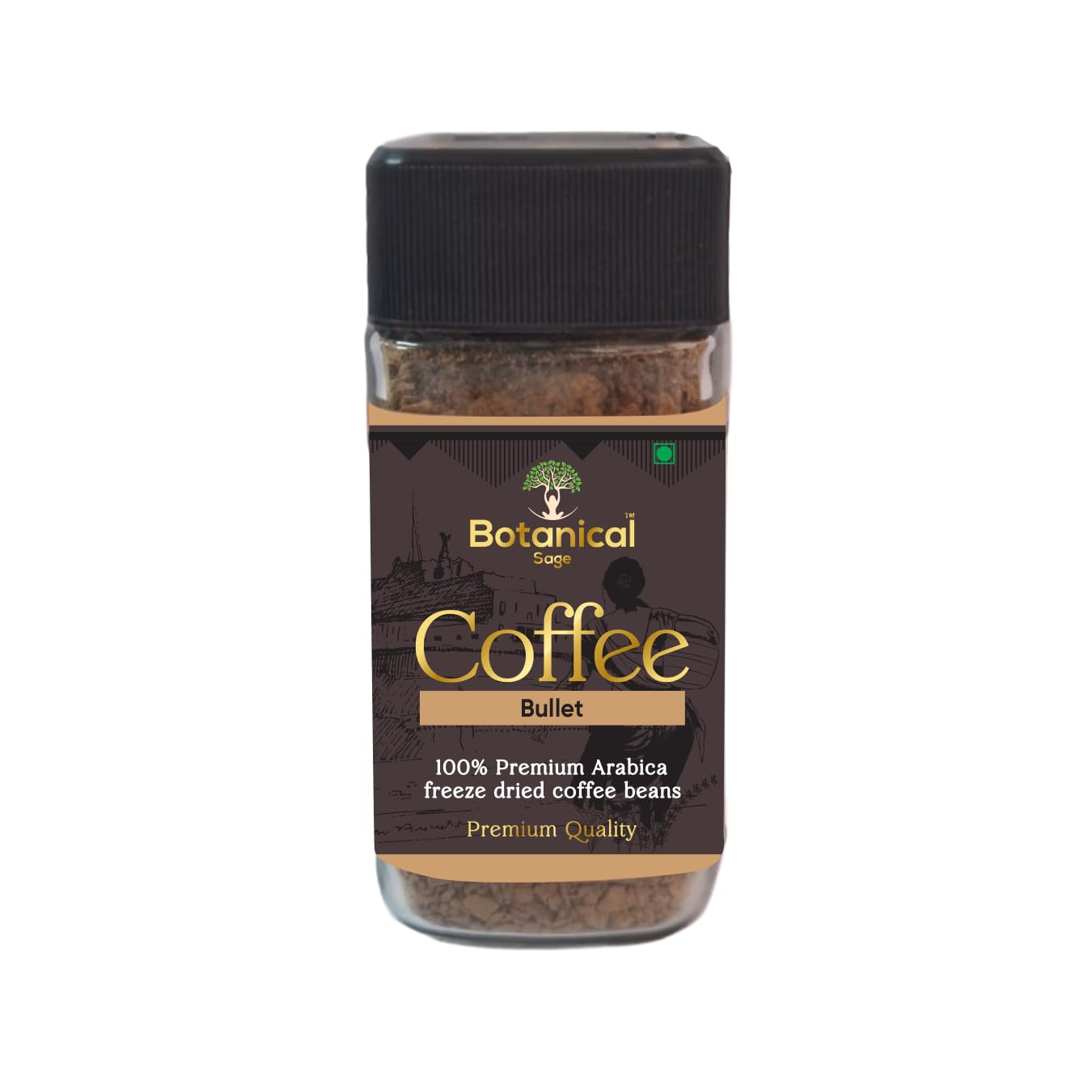 Botanical sage - Bullet Instant coffee with added vitamins & Minerals | 100% Arabica freeze dried (50g)-picture-18