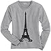 Threadrock Women's Eiffel Tower Paris France Long Sleeve T-shirt S Sport Gray