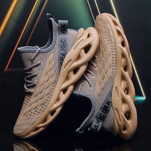 Image of Jakcuz Plus Size Men's Lightweight Walking Shoes Mesh Fish Scale Pattern Fashion Sneakers