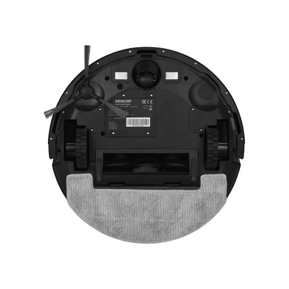 SENCOR SRV 9020BK robot odkurzający 2 w 1 z funkcją wycierania, 3000 Pa, nawigacja LiDAR, 40 W, czas pracy 130 min