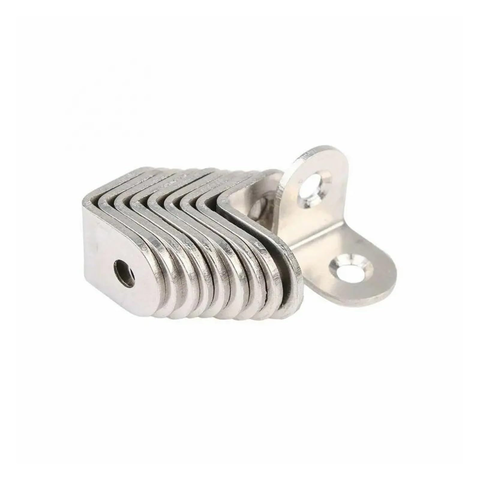 Staffe A L In Acciaio Inossidabile Da 10 Pezzi, Staffa Di Fissaggio Angolare Ad Angolo Retto For Carichi Pesanti For Mobili Per Il Fissaggio Del Legno(45x45x20mm)