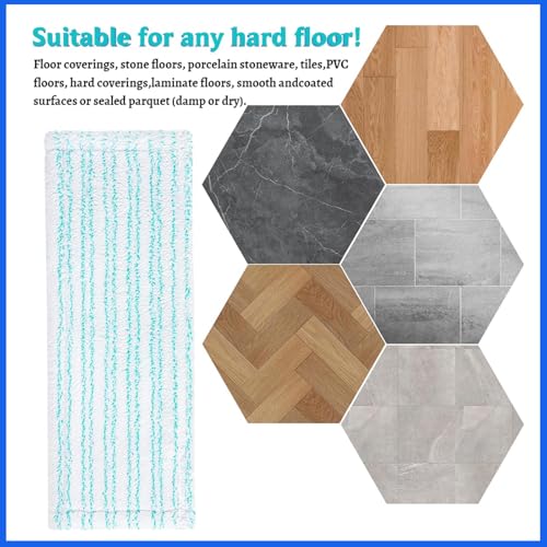 TXErfolg 2 Stück Wischbezüge für Leifheit Clean Twist M Ergo Micro Duo, 38x15cm Mikrofaser Ersatzbezug für Leifheit Bodenwischern 2-Faser-System Bodenwischer Ersatzzubehör für alle glatten Böden