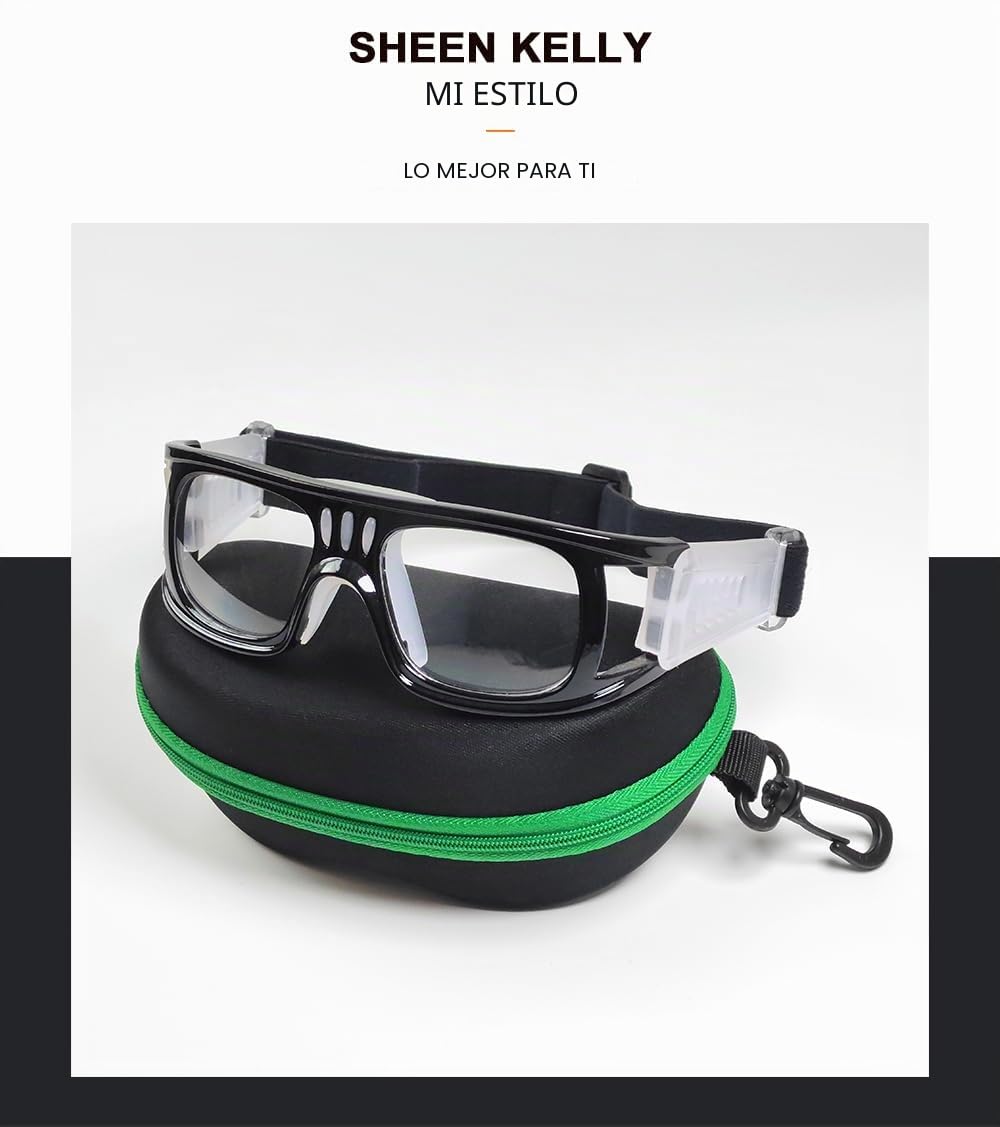 SHEEN KELLY Lunes deportivos profesionales Lunes de baloncesto de seguridad protectora para hombres con hombres con ajustables