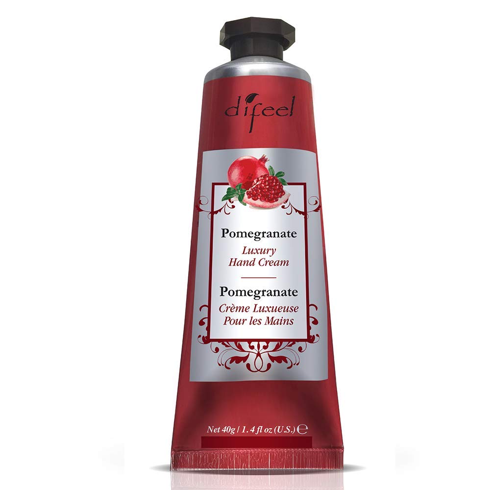 Difeel Luxury Moisturizing Hand Cream - Pomegranate 1.4 Ounce (12 Pack) - Hand Cream Multipack, Hand Cream Variety Pack
