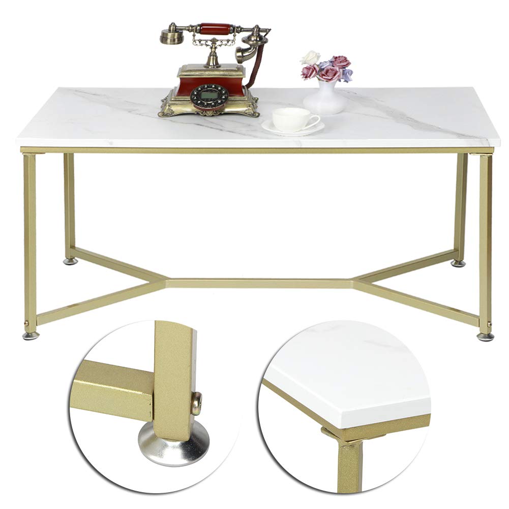 Table basse rectangulaire robuste de 75 LB pour finir avec le désordre