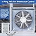 Saillong Attic Fan Thermostat Control, Replacement Thermostat with Adjustable Temperature Dial, Programmable for Exhaust Fan, Greenhouse, Cooling System