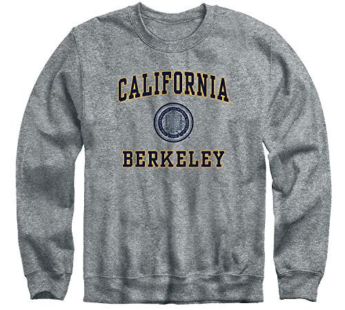 Barnesmith Cal Berkeley Golden Bears Crewneck Sweatshirt, Heritage, Charcoal Grey, Medium