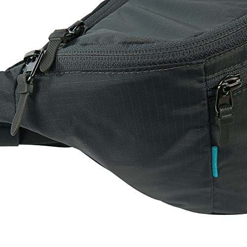 Tatonka Bauchtasche Ilium L - Hüfttasche mit DREI Reißverschlusstaschen - Titan Grey
