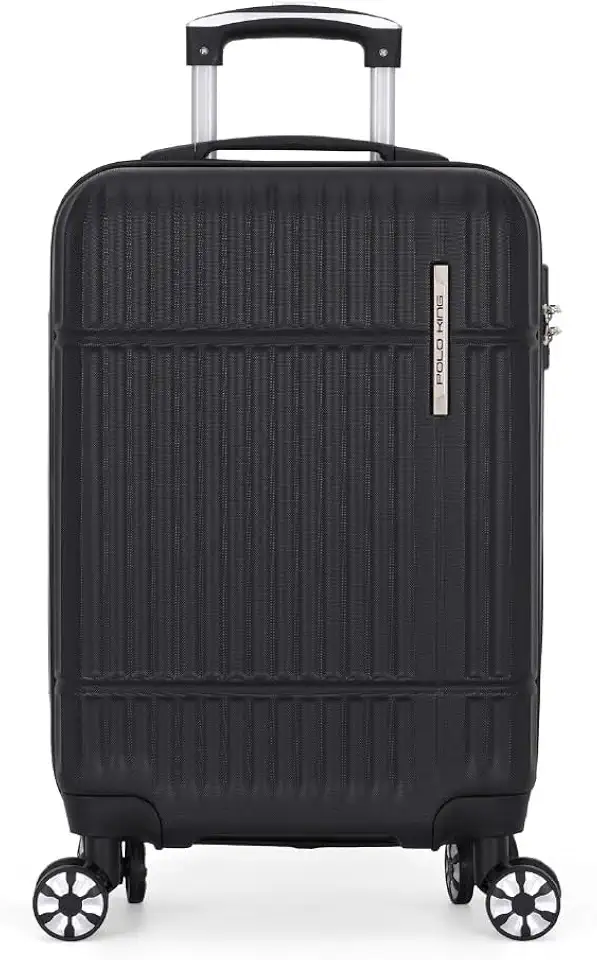 Mala de Viagem de Bordo 10kg Rígida ABS Padrão ANAC - Polo King Luxcel MF10443PK (Preto)