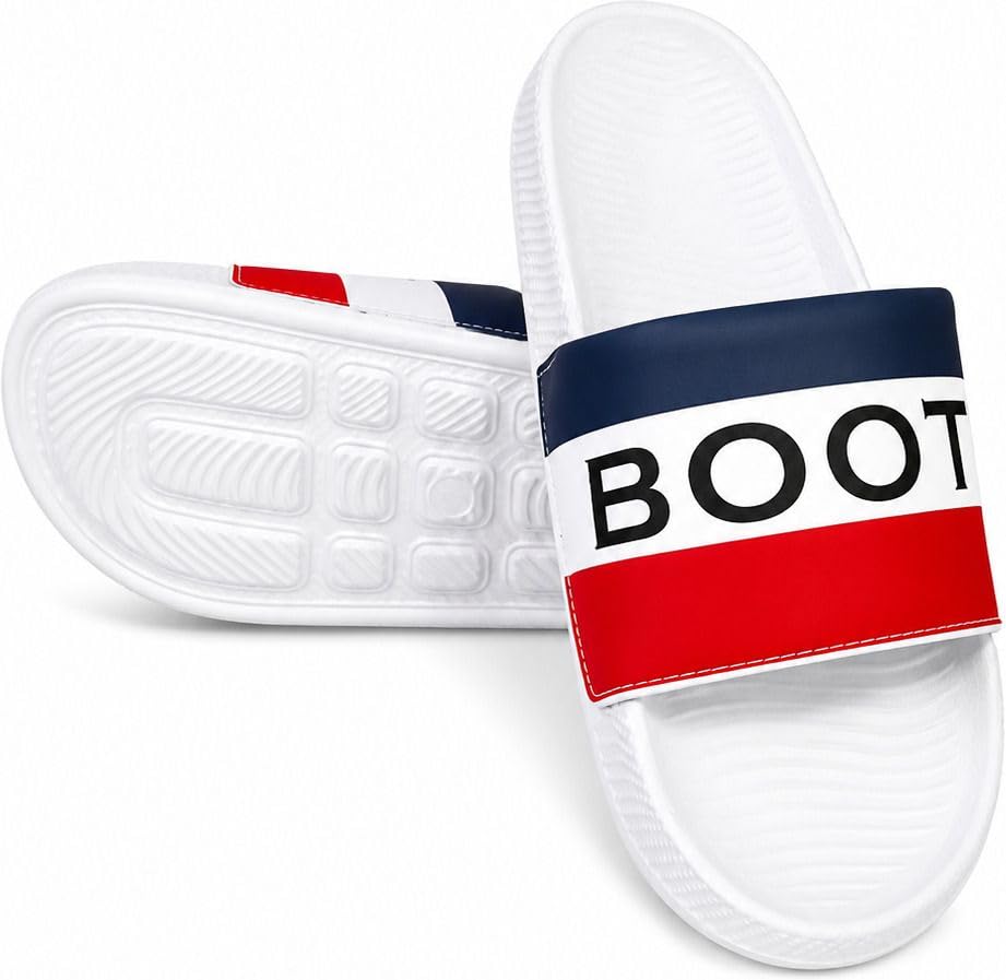 Men's Stylish Sliders| UK Size 6 to 10 | Unique Design | Cushioned Wave Footbed | Anti-Skid EVA Sole | Beach Pool Gym Home Casual Wear | Multicolor-image-11