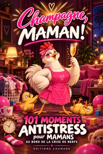 CHAMPAGNE, MAMAN ! 101 moments antistress pour mamans au bord de la crise de nerfs: Idée cadeau drôle et originale pour une maman, une amie ou une collègue
