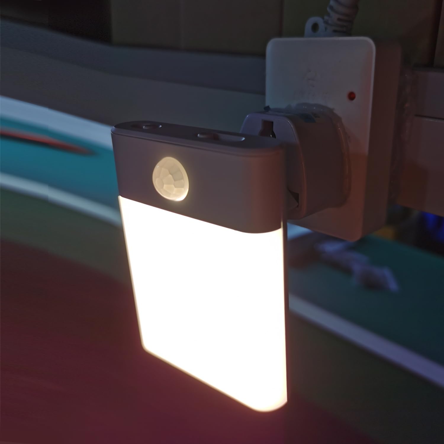 LED Night Light Plug in, Motion Sensor Night Light with Adjustable Brightness 3 Lighting Mode AUTO/ON/Off for Children, Bedroom, Hallway Light, 1-Pack