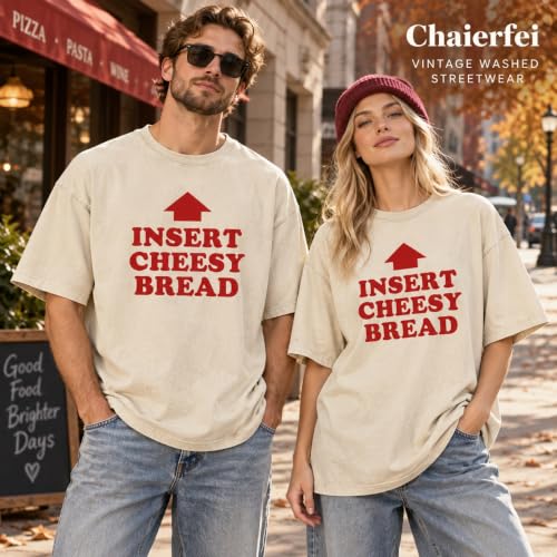 Insert Cheesy Bread Viral Wash Shirt - Image 2