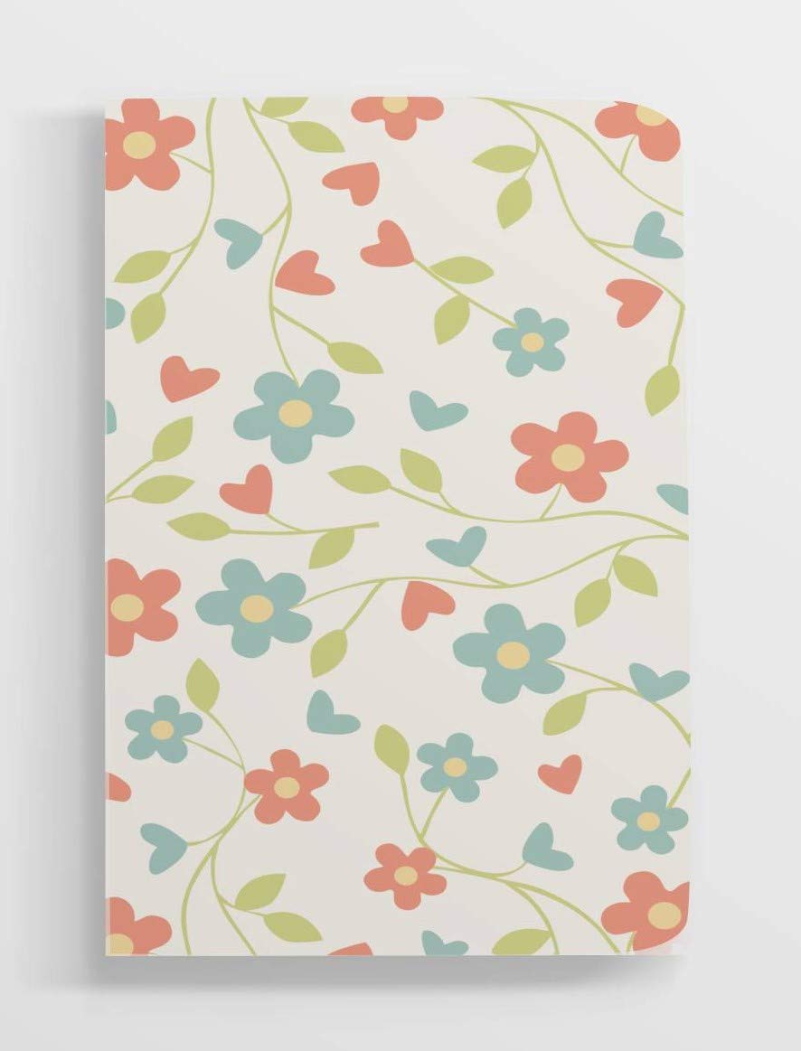 The Mood Twisters A5 Notebook Soft Cover | 120 GSM | 112 Pages Size 21 Cm X 14.8 Cm Notebook, Planner Journaling Writing Note Taking Diary Travellers Notebook - (Floral, Ruled)