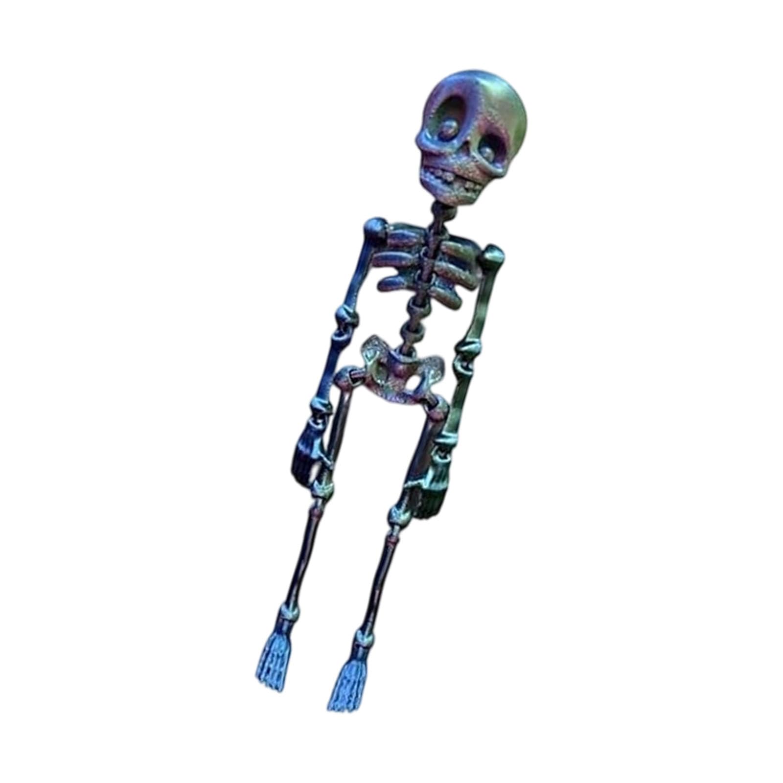 Elnwnnkc Refrigerator Magnets Poseable Skeleton Fridges Magnets Decorative Magnet for Kitchen Classroom Locker Whiteboard Poseable Skeleton Fridge