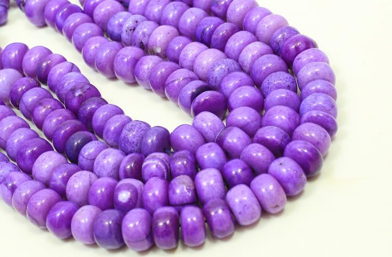 Perles en opale violette naturelle haut de gamme pour création de bijoux d'exception