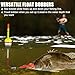 SILANON Wood Slip Bobbers Fishing Floats and Bobbers Spring Oval Stick Slip Floats for Crappie Catfish Trout Panfish Walleyes Fishing 5/10pcs