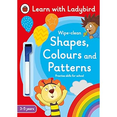 Shapes, Colours and Patterns: A Learn with Ladybird Wipe-clean Activity Book (3-5 years)