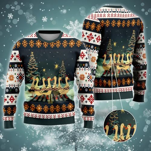 Sports Ugly Christmas Sweatshirt for Women, 3D Santa Sweater Mens Funny Xmas Shirts (HN-SW07)2