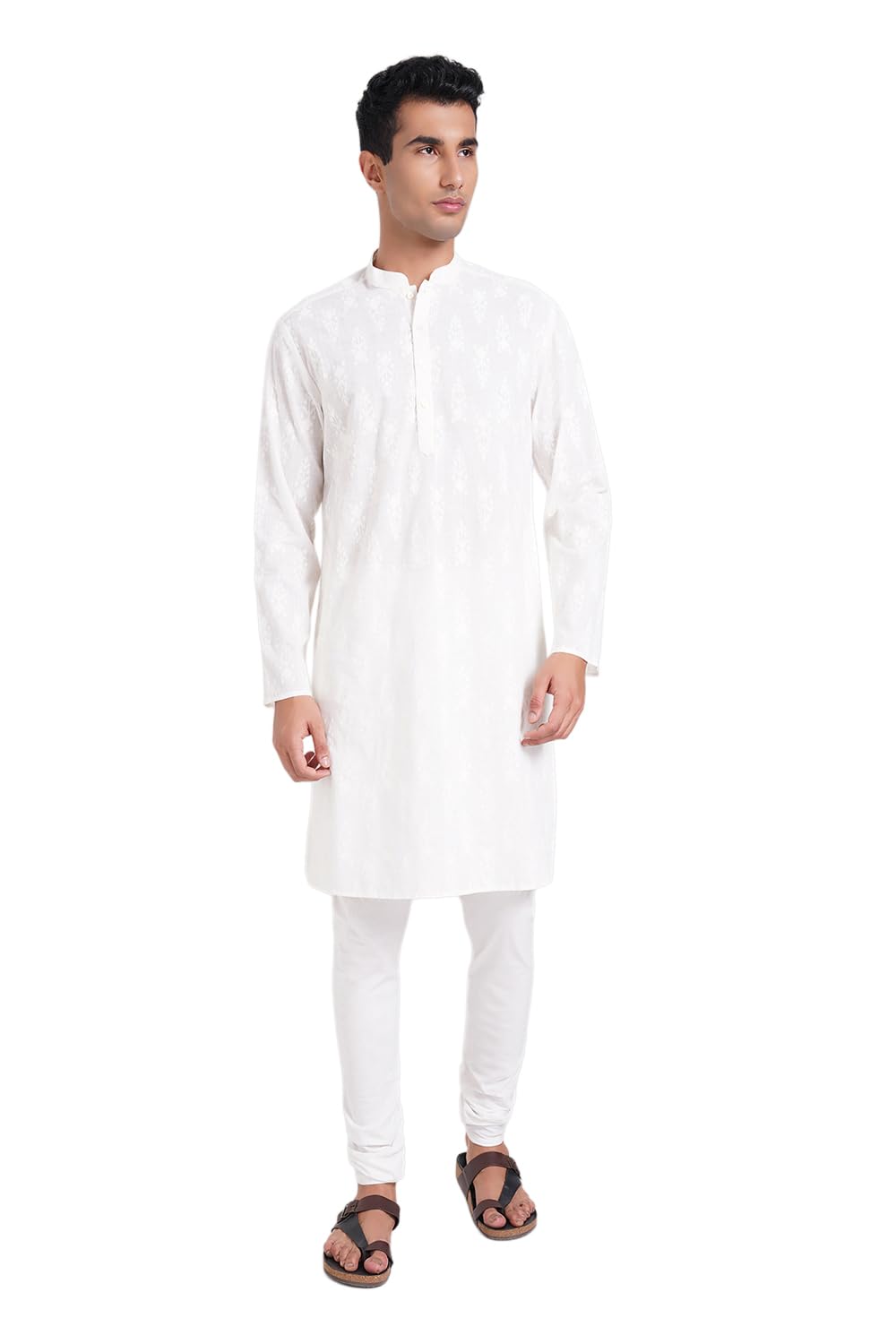 indus route by pantaloons Men's Cotton Solid Regular Kurta-picture-51