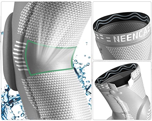 Image of NEENCA Professional Knee Brace, Compression Knee Sleeve with Patella Gel Pad & Side Stabilizers, Knee Support Bandage for Pain Relief, Medical Knee Pad for Running, Workout, Arthritis, Joint Recovery