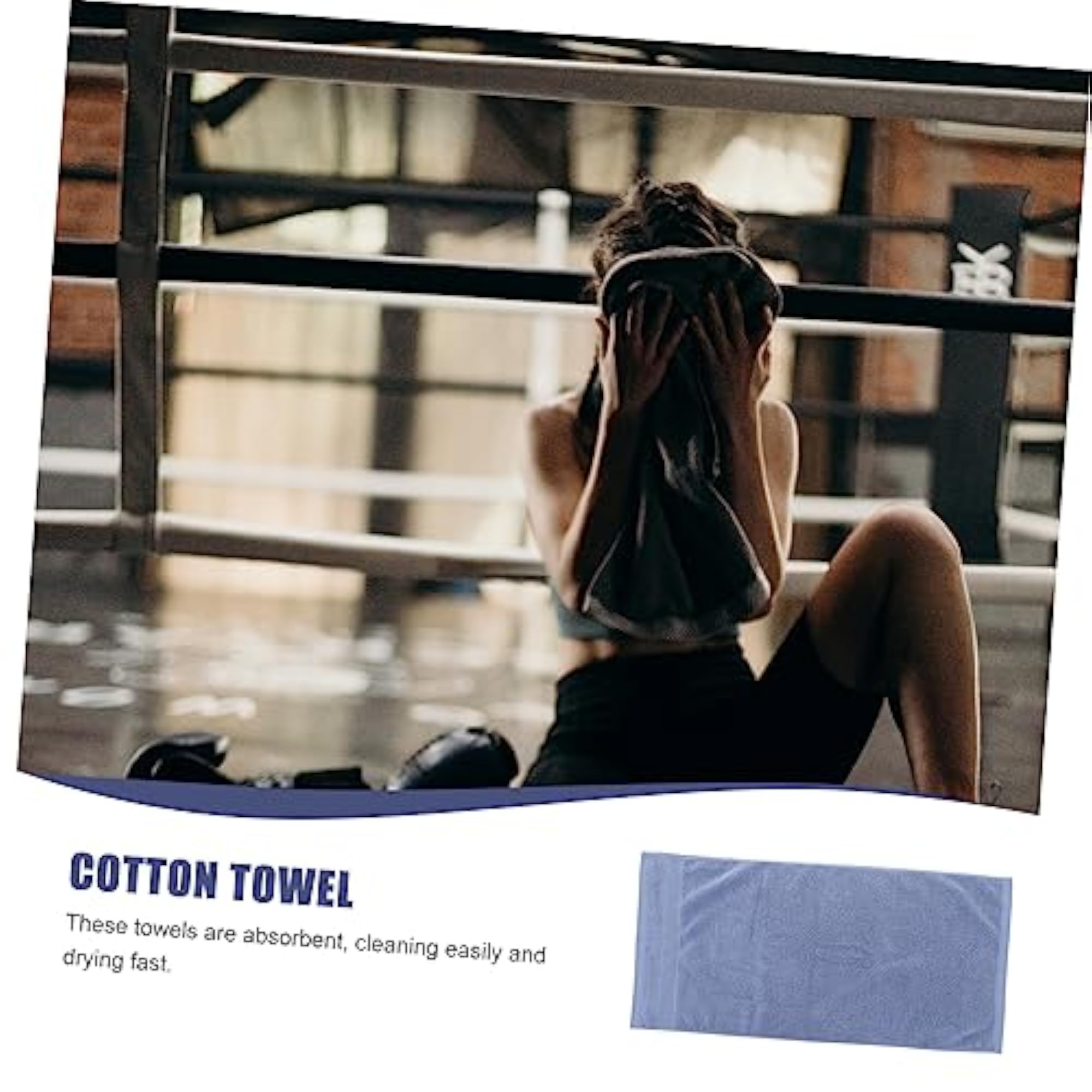 4pcs Household Cotton Towel Quick Dry Bath Towels