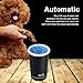 Automatic Dog Cleaner, Soft Electric Washer USB Rechargeable Portable Cleaner Cup, Dog Foot Cleaning Machine for Small to Medium Dogs Cats (Black White)
