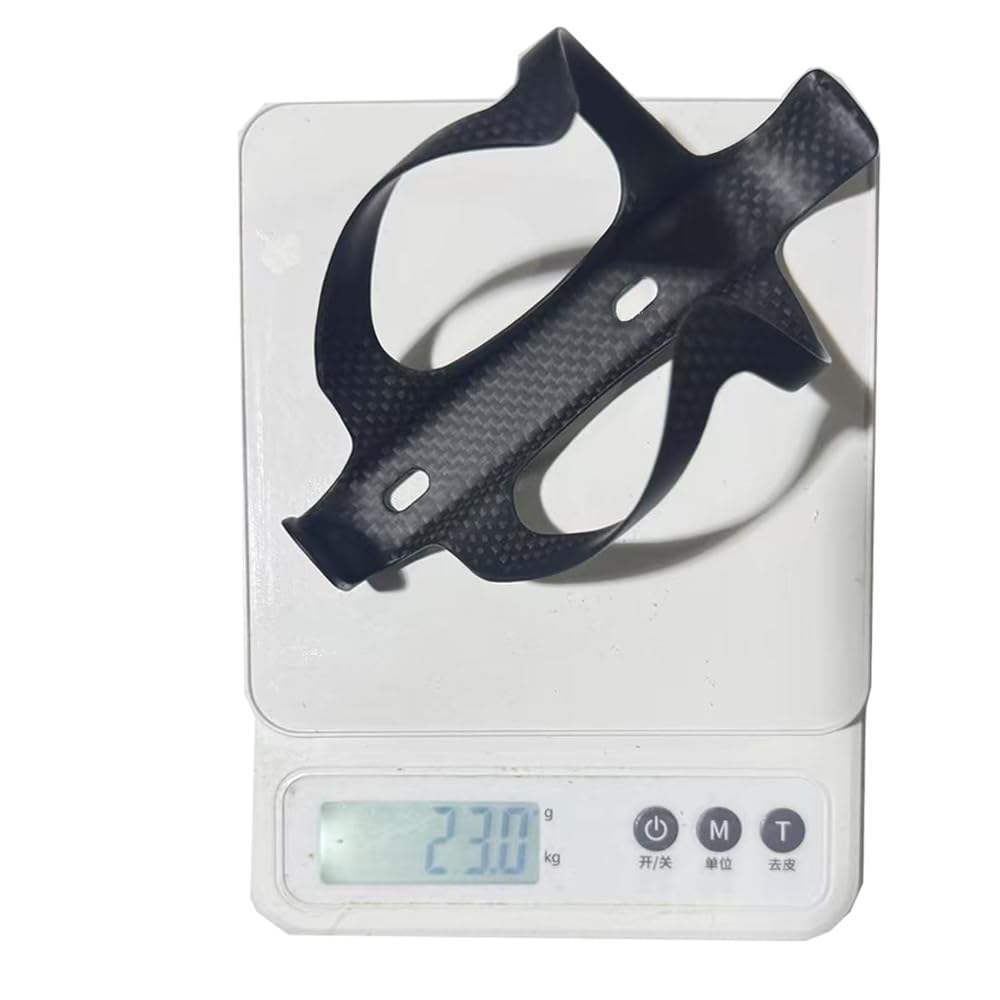 3k Porta borraccia per bicicletta in fibra di carbonio Mountain bike Road bike Porta borraccia per bicicletta Ultra light bike gear 15g (Mattschwarz-01)
