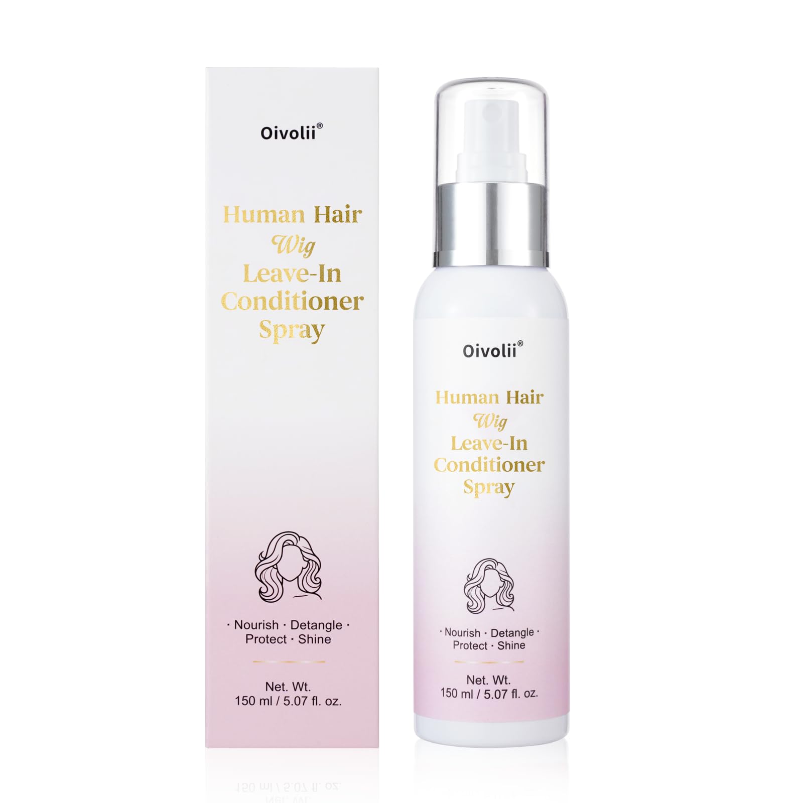 Human Hair Wig Care Spray, Alcohol-Free Leave-In Conditioner with Argan Oil, Keratin & Silk Protein, Lightweight Detangler & Moisturizer for Shine, Frizz Control and Daily Wig Maintenance