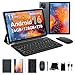 KINGRID 2026 Neues Tablet mit Tastatur Android 16-24 GB RAM + 128 GB ROM, Tablet 11 Zoll mit Widevine L1, 8000 mAh Akku, Octa-Core, 5G WiFi/GMS Tablets mit Stift und Maus, Hülle