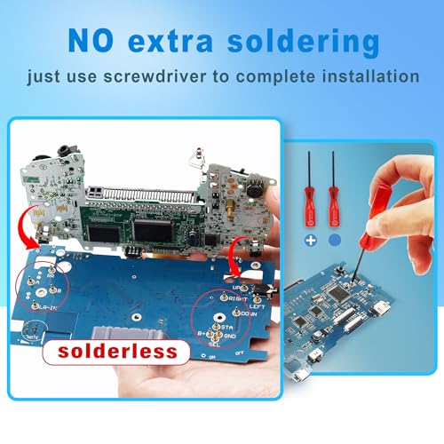 Image of GBA Console DIY Kit - Compatible With Game Boy Advance Support 32PIN /40PIN - Easy Installation Without Soldering GBA HD Kit