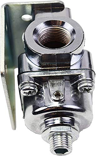 A-Team Performance - Fuel Pump Fuel Pressure Regulator 4.5-9 Psi Gasoline - Chrome Plated, 3/8" Npt Inlet And Outlet Ports, 7/32" Restriction With Mounting Bracket #TOP6