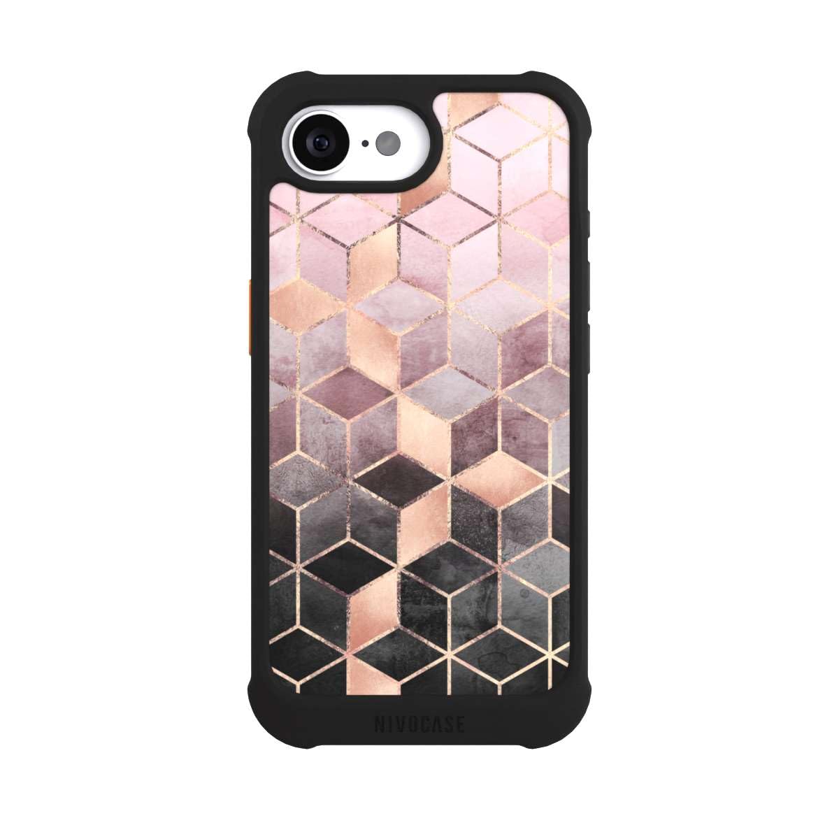 Coque rigide iPhone 16e MagSafe NIVOmax finition Or & cuivre - 2